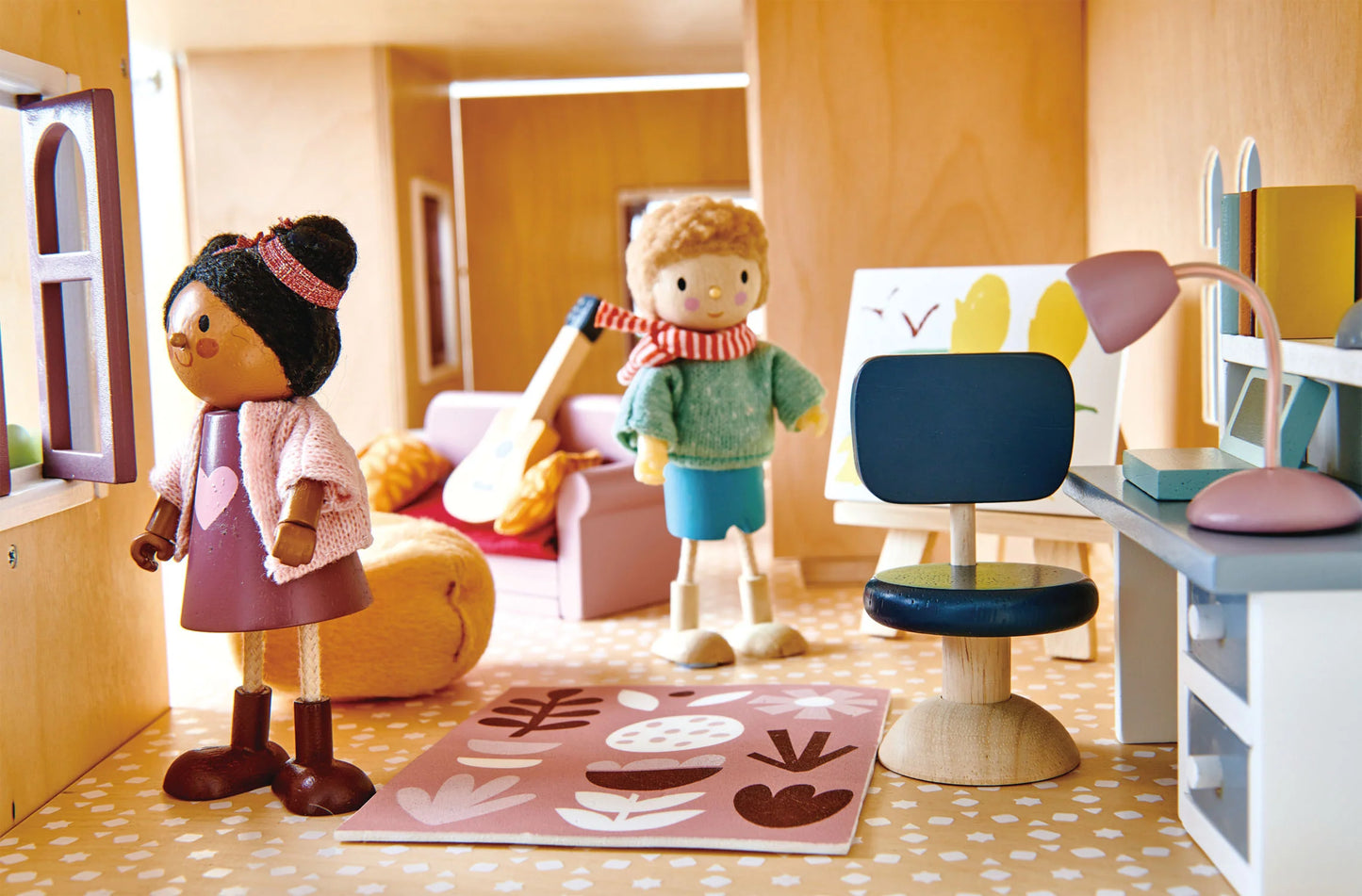 Tanulószoba bútorszett babaházhoz / Dolls House Study Furniture