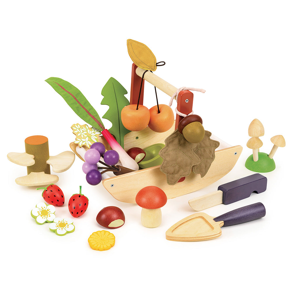 Ehető vadnövény gyüjtögető kosár / Wild Wood Foraging Trug
