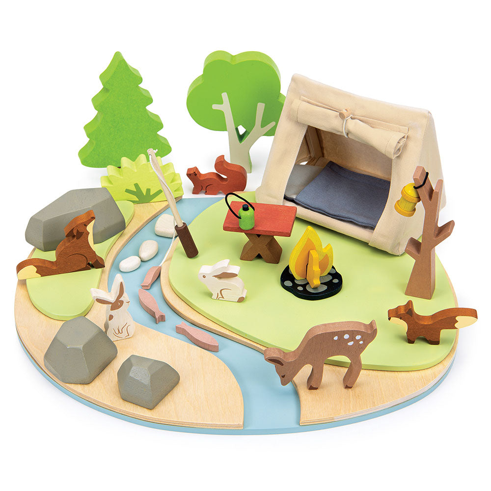 Kemping a vadonban / Wildlife Camping Playset