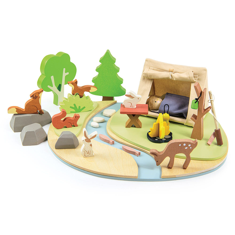 Kemping a vadonban / Wildlife Camping Playset