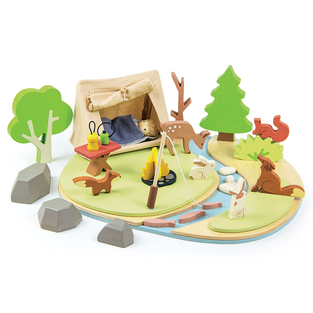 Kemping a vadonban / Wildlife Camping Playset