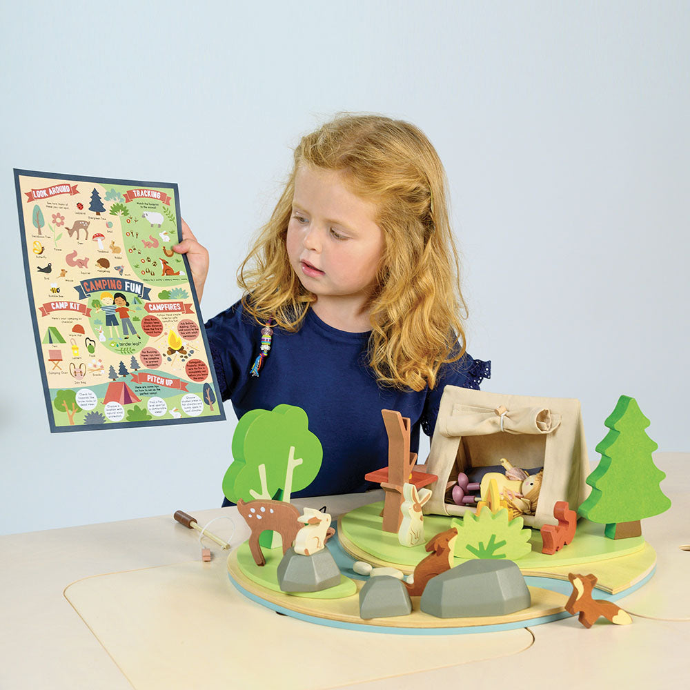 Kemping a vadonban / Wildlife Camping Playset