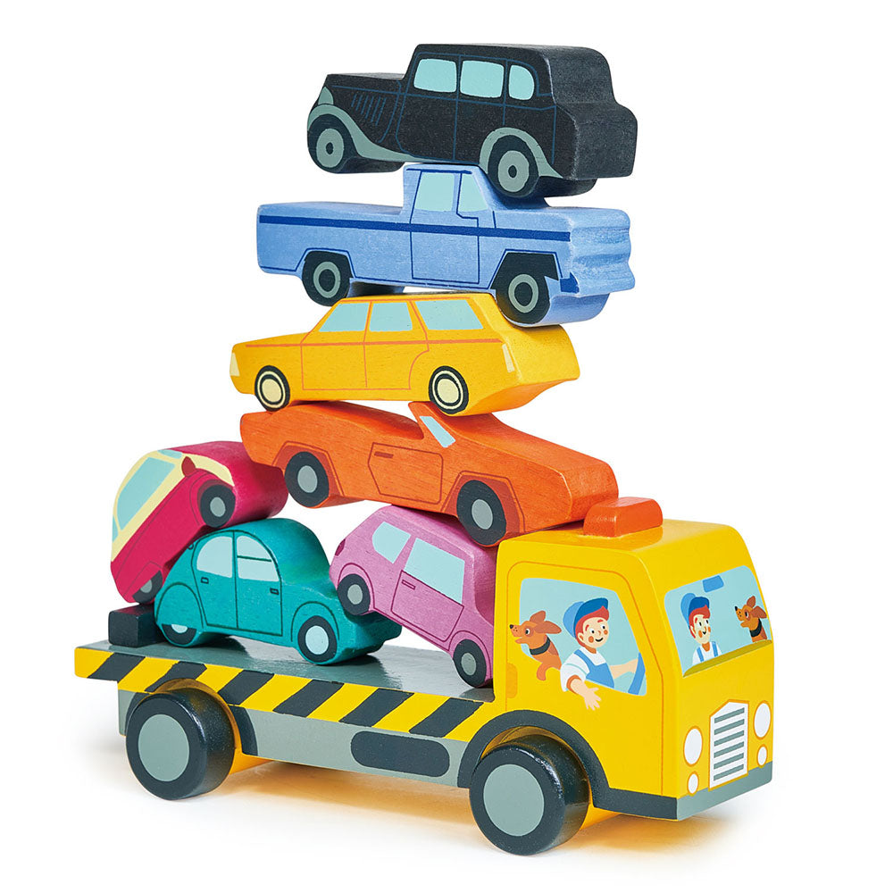 Egyensúlyozó kisautók kamionon / Stacking Cars