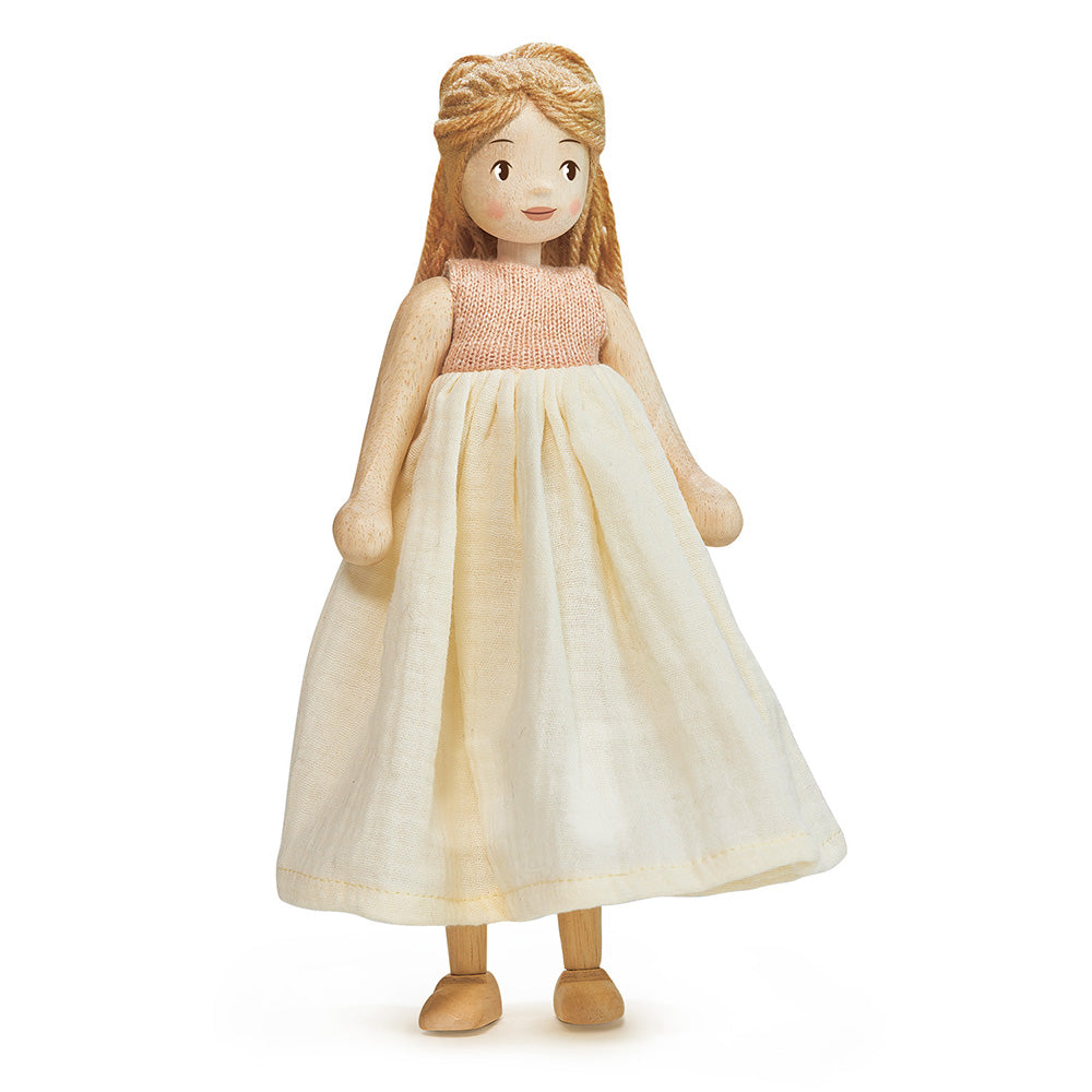 Ferne – fából készült öltöztethető baba (25 cm)
