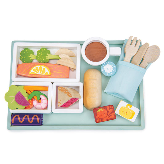 Airline Meal Tray – Repülős étkezőtálca fajáték 3 fogással