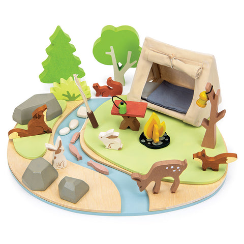 Kemping a vadonban / Wildlife Camping Playset