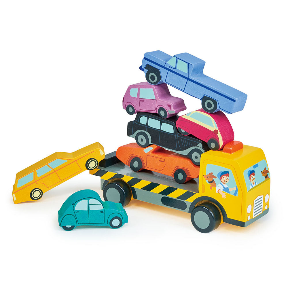 Egyensúlyozó kisautók kamionon / Stacking Cars