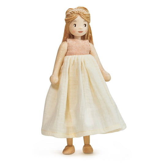 Ferne – fából készült öltöztethető baba (25 cm)